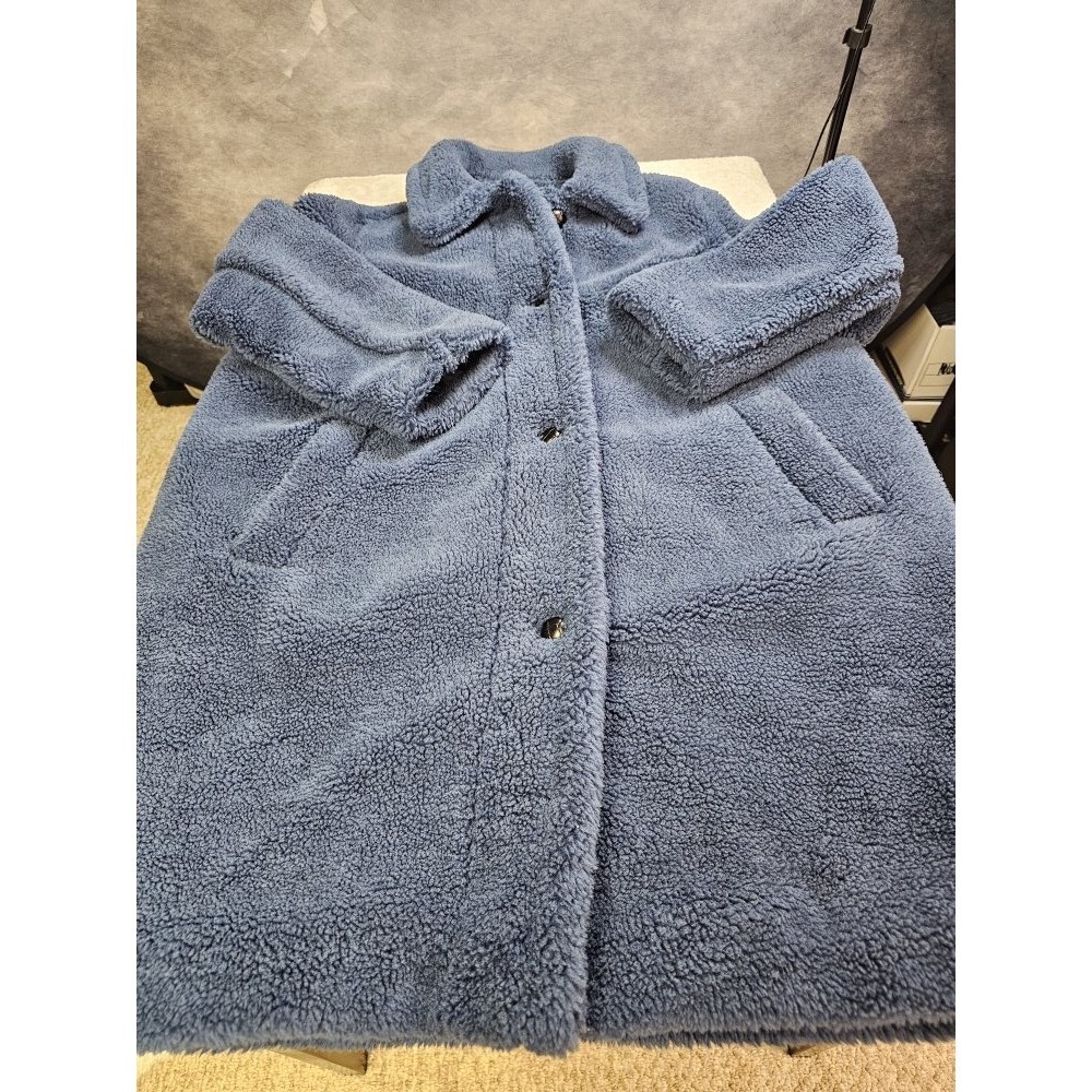 Gap Sherpa Overcoat Womens Size XXL Oversized Coat - Picture 2 of 9